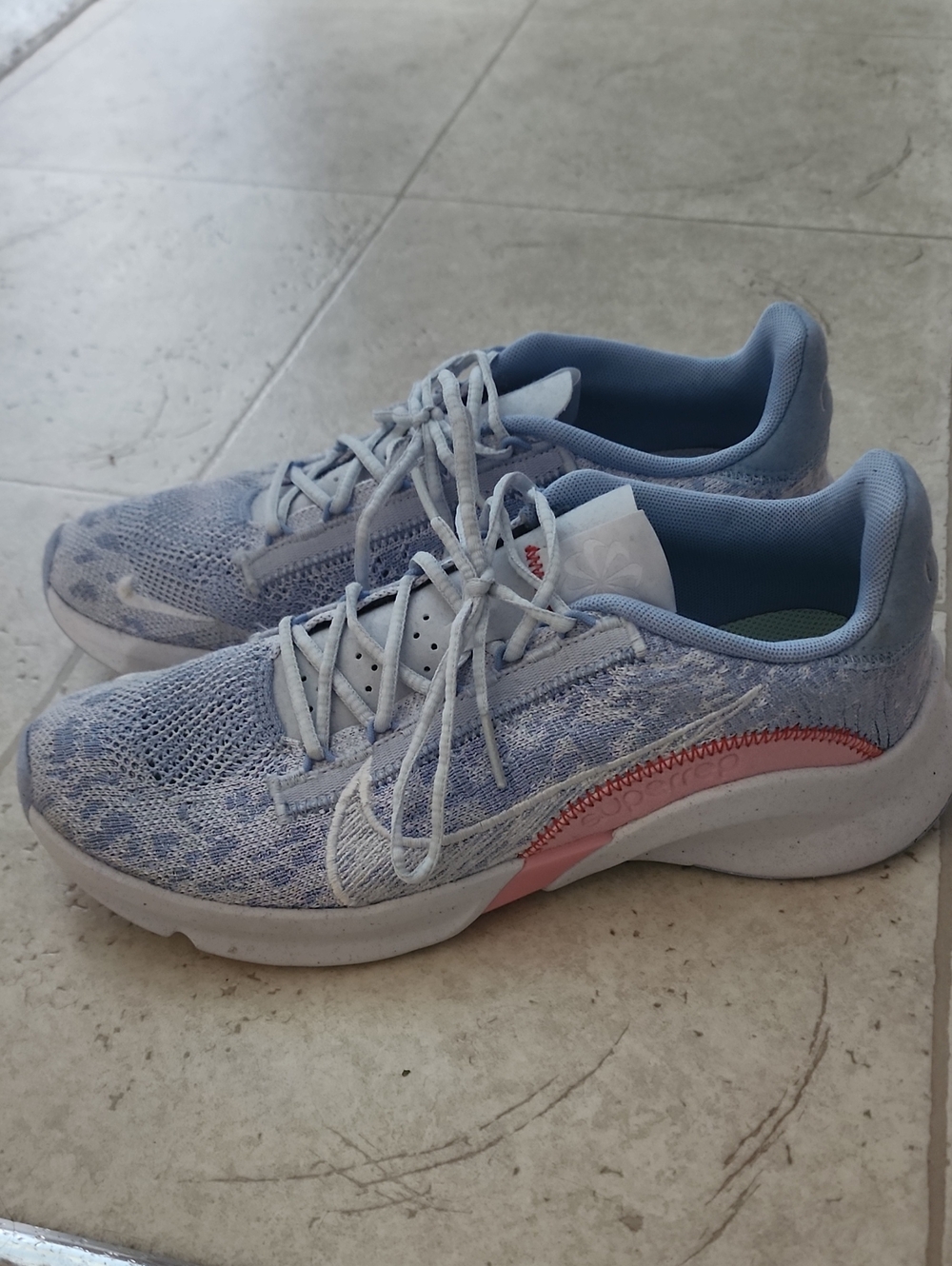Nike Light Blue And Ink Running Shoe